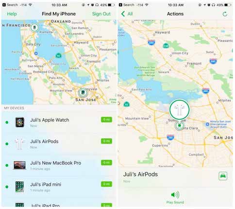 find my airpods