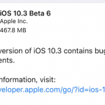 iOS 10.3 beta6を開発者向けにリリース 正式版の公開直前か?