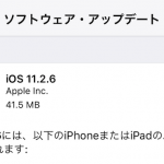 iOS 11.2.6 公開 特定の文字列でアプリがクラッシュする問題を解決